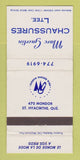 Matchbook Cover - Marc Guertin Shoes St Hyacinthe QC WEAR 30 Strike