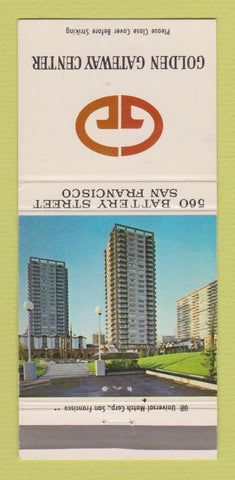 Matchbook Cover - Golden Gateway Center San Francisco CA 30 Strike