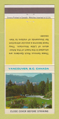 Matchbook Cover - Vancouver BC Canada Rock Gardens 30 Strike