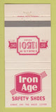 Matchbook Cover - Iron Age Safety Shoes 1967 Pittsburgh PA 30 Strike