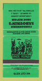 Matchbook Cover - Sabourin's Shoe Repair Ottawa ON WEAR GREEN 30 Strike