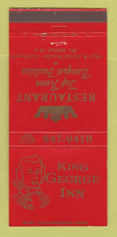 Matchbook Cover - King George Inn Restaurant Mount Bethel NJ 30 Strike