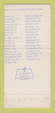Matchbook Cover - Eskil's Clog Shop Shoes CHAIN 30 Strike