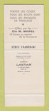 Matchbook Cover - Le Roi du Bout Dur Morel France Shoes SAMPLE