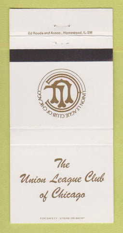 Matchbook Cover - Union League Club of Chicago IL 30 Strike