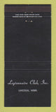 Matchbook Cover - Legionnaire Club Lincoln NE WEAR 30 Strike