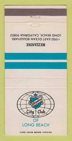 Matchbook Cover - International City Club of Long Beach CA 30 Strike