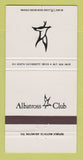 Matchbook Cover - Albatross Club  30 Strike