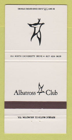 Matchbook Cover - Albatross Club  30 Strike
