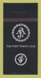 Matchbook Cover - Fort Worth Club TX 30 Strike