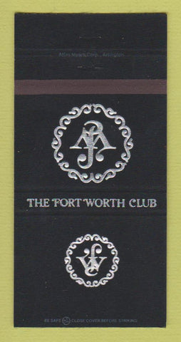 Matchbook Cover - Fort Worth Club TX 30 Strike