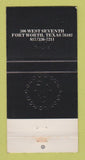 Matchbook Cover - Fort Worth Club TX 30 Strike