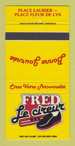 Matchbook Cover - Fred Le Cireur Shoes? QC 30 Strike