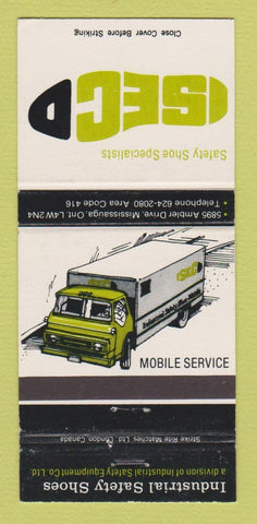 Matchbook Cover - Industrial Safety Shoes Mississauga ON 30 Strike