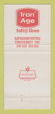 Matchbook Cover - Iron Age Safety Shoes Pittsburgh PA 30 Strike