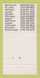 Matchbook Cover - ISECO Safety Shoes Mississauga ON 30 Strike