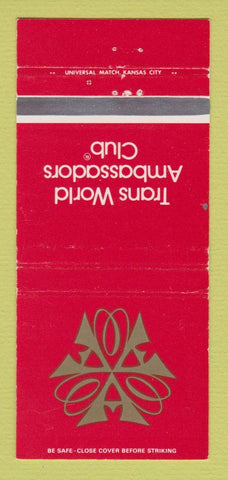 Matchbook Cover - Trans World Ambassadors Club 30 Strike