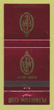 Matchbook Cover - Petroleum Club of Fort Worth TX 30 Strike