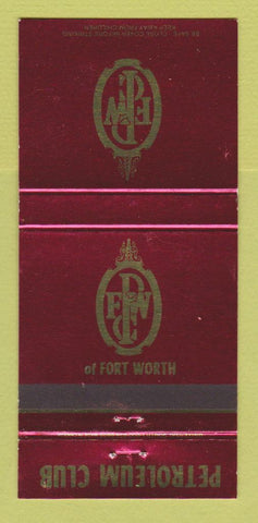 Matchbook Cover - Petroleum Club of Fort Worth TX 30 Strike