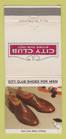 Matchbook Cover - City Club Men's Shoes Tucker's Roswell NM WEAR 30 Strike