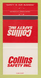 Matchbook Cover - Collins Safety Shoes Canada 30 Strike
