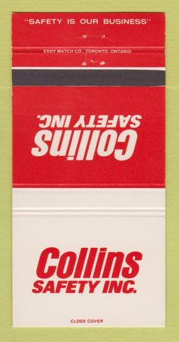 Matchbook Cover - Collins Safety Shoes Canada 30 Strike