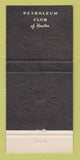 Matchbook Cover - Petroleum Club of Houston TX 30 Strike