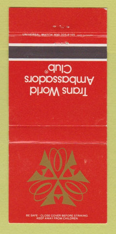Matchbook Cover - Trans World Ambassadors Club 30 Strike