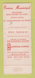 Matchbook Cover - Niderbronn Les Bains Casino France SAMPLE