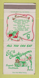 Matchbook Cover - Ed's Chuck Wagons San Jose San Francisco CA 30 Strike