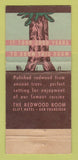 Matchbook Cover - Clift Hotel San Francisco CA Redwood Room 30 Strike