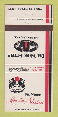 Matchbook Cover - Del Webb's Mountain Shadows Scottsdale AZ 30 Strike