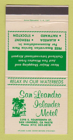 Matchbook Cover - San Leandro Islander Motel San Leandro CA 30 Strike