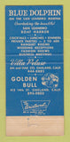 Matchbook Cover - Blue Dolphin Restaurant San Leandro CA 30 Strike