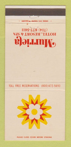 Matchbook Cover - Murrieta Hotel Resort CA 30 Strike