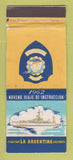 Matchbook Cover - 1962 Noveno Viaje De Instruccion Argentina WORN