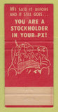 Matchbook Cover - Chanute Air Force Base IL 30 Strike