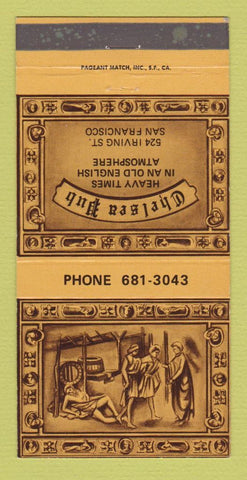 Matchbook Cover - Chelsea Pub San Francisco CA 30 Strike