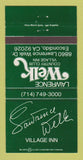 Matchbook Cover - Lawrence Welk Country Village Inn Escondido CA 30 Strike
