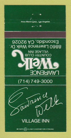 Matchbook Cover - Lawrence Welk Country Village Inn Escondido CA 30 Strike