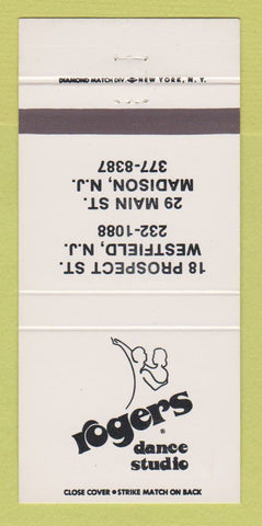 Matchbook Cover - Rogers Dance Studio Westfield NJ Madison 30 Strike