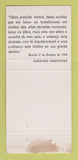Matchbook Cover - Juscelino Kubitschek President of Brazil 1960 WEAR 30 Strike