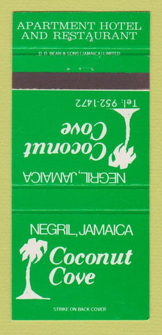 Matchbook Cover - Coconut Cove Negril Jamaica 30 Strike