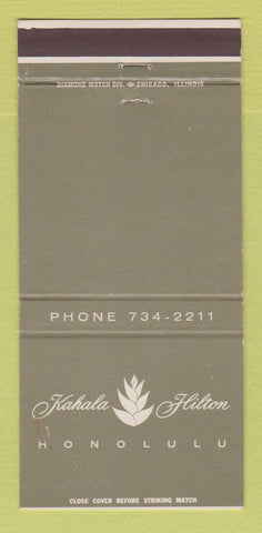 Matchbook Cover - Kahala Hilton Honolulu Hawaii autograph 30 Strike