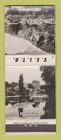 Matchbook Cover - Seita Photo Match France Chateauroux La Creuse Au Pin