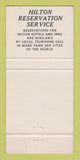 Matchbook Cover - Hilton Inn Hotel Lubbock TX 30 Strike