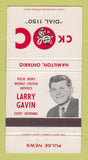Matchbook Cover - CKOC Radio Hamilton ON Larry Gavin 30 Strike