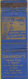 Matchbook Cover - Gannon's Restaurant St Paul MN