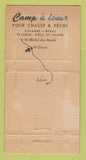 Matchbook Cover - Hotel La Glaciere St Zenon QC WORN BACK 30 Strike