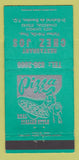 Matchbook Cover - Restaurant Chez Jos St Gabriel de Brandon QC pizza 30 Strike